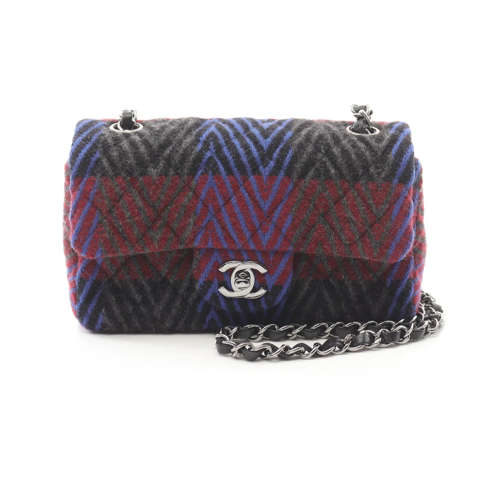Chanel Mini Matelasse 20 Shoulder Bag Fabric