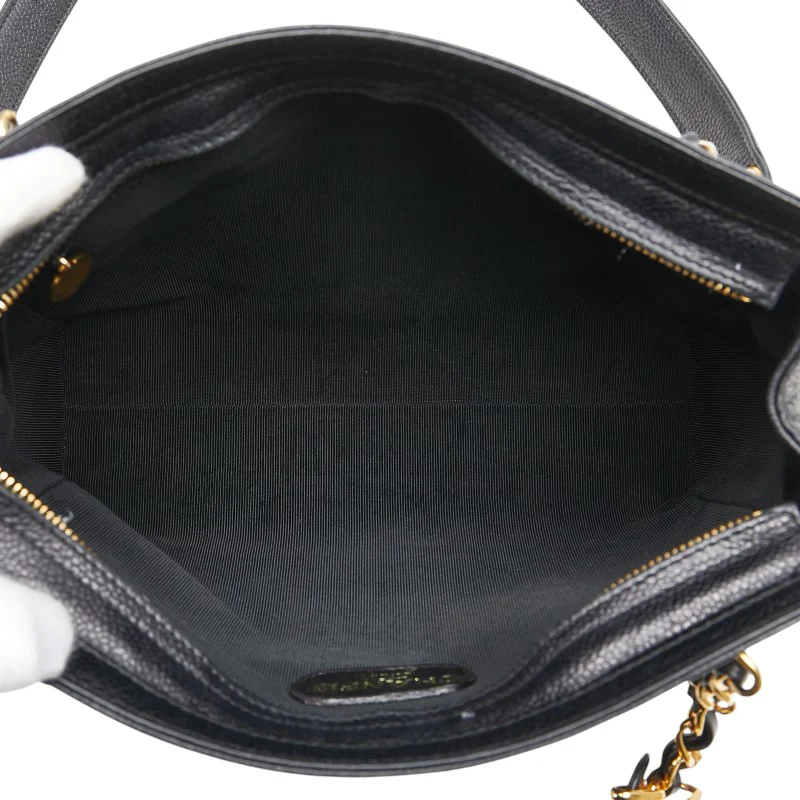 Chanel Caviar Skin Tote Bag Black