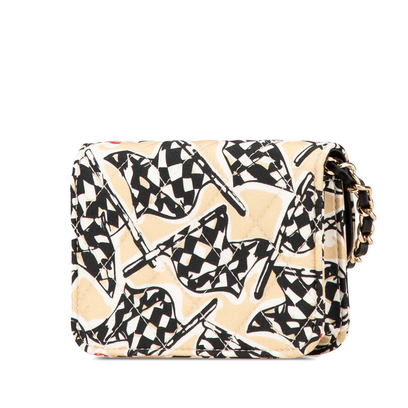 Chanel Canvas Leather Mini Chain Shoulder Bag