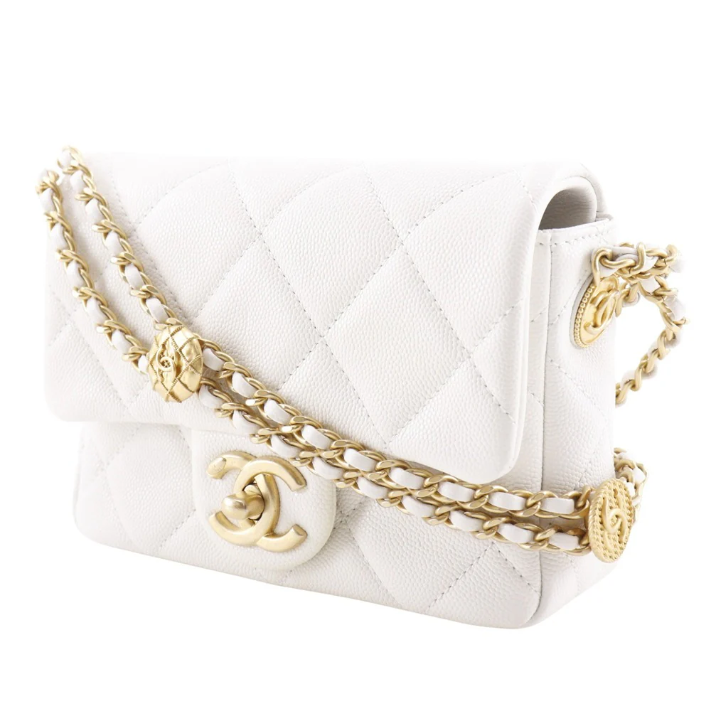 Chanel Caviar Matelasse Flap Shoulder Bag