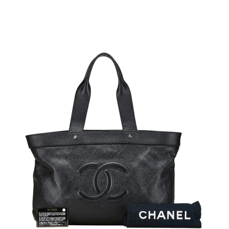 Chanel Leather Coco Mark Tote Bag A33936