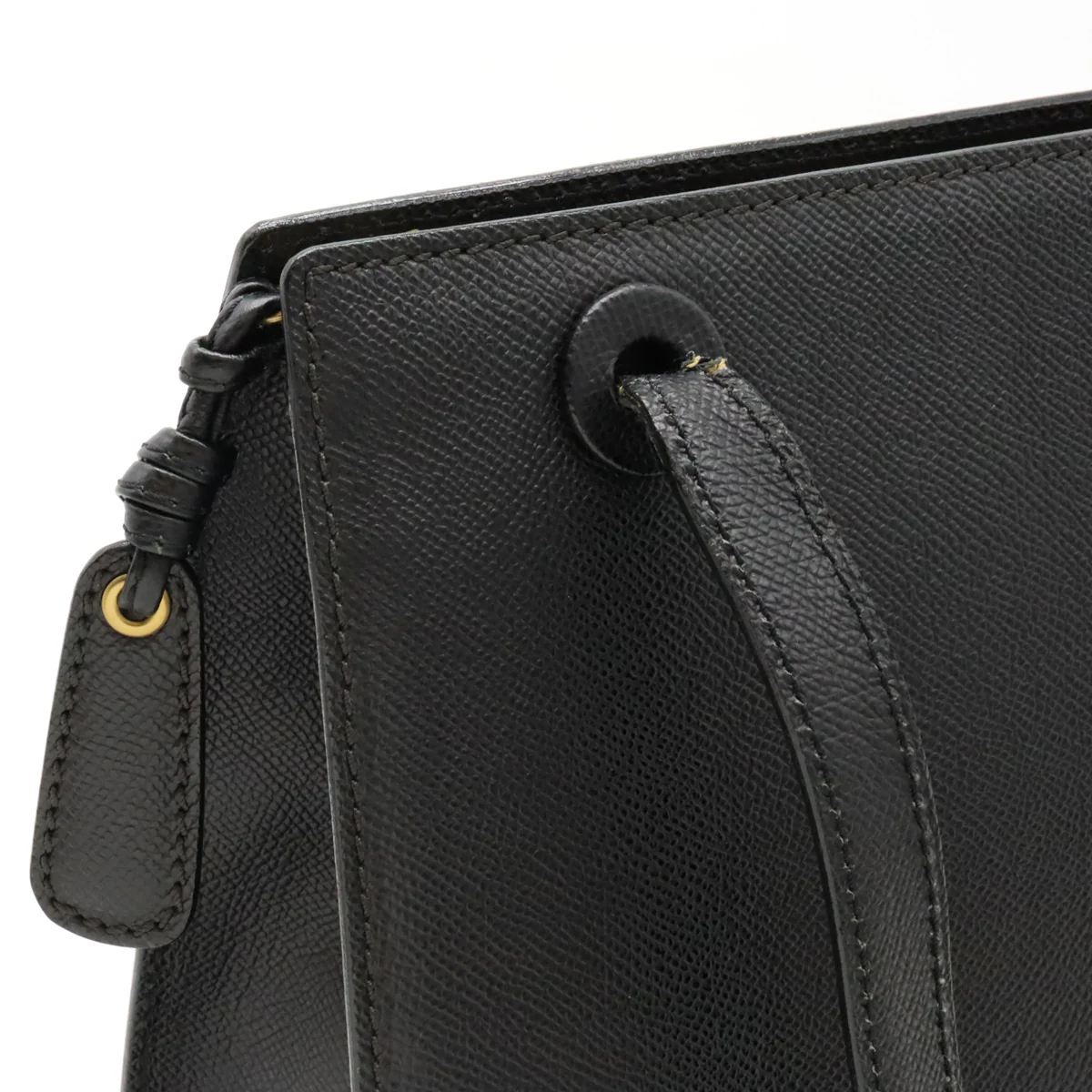 Chanel Caviar Skin Logo Tote Bag Black