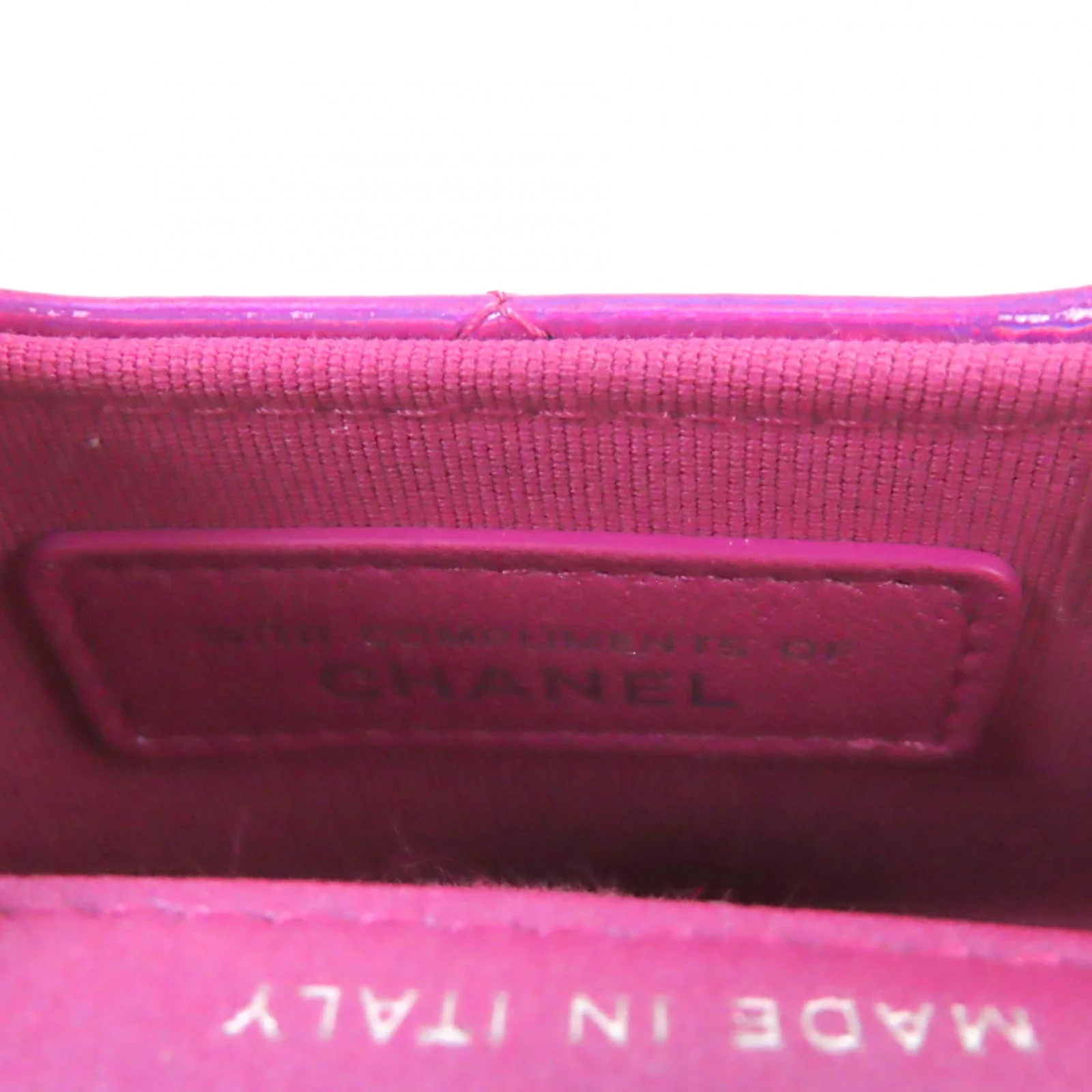 Chanel COCO Mark Matelasse Enamel Pouch