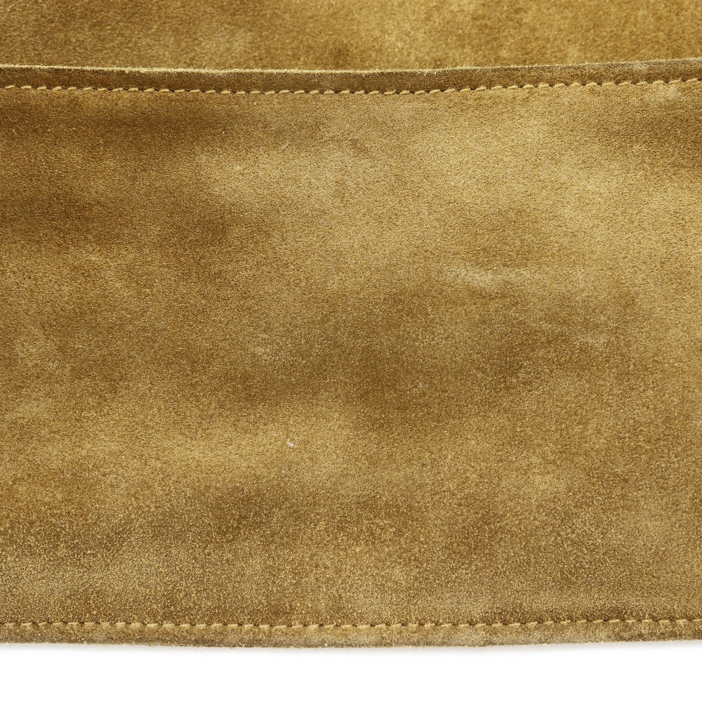 Chanel Suede Handle Logo Tote Bag