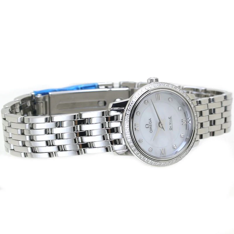 Omega De Ville Prestige Diamond Quartz Watch 424.15.24.60.55.001