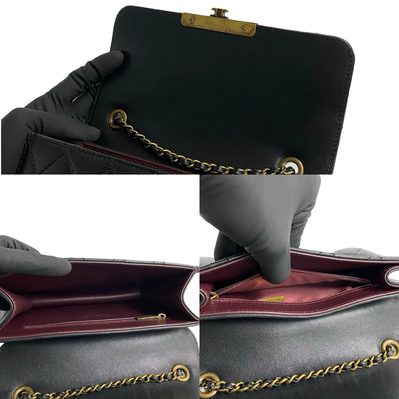 Chanel Lambskin Matelasse Coco Mark Chain Shoulder Bag