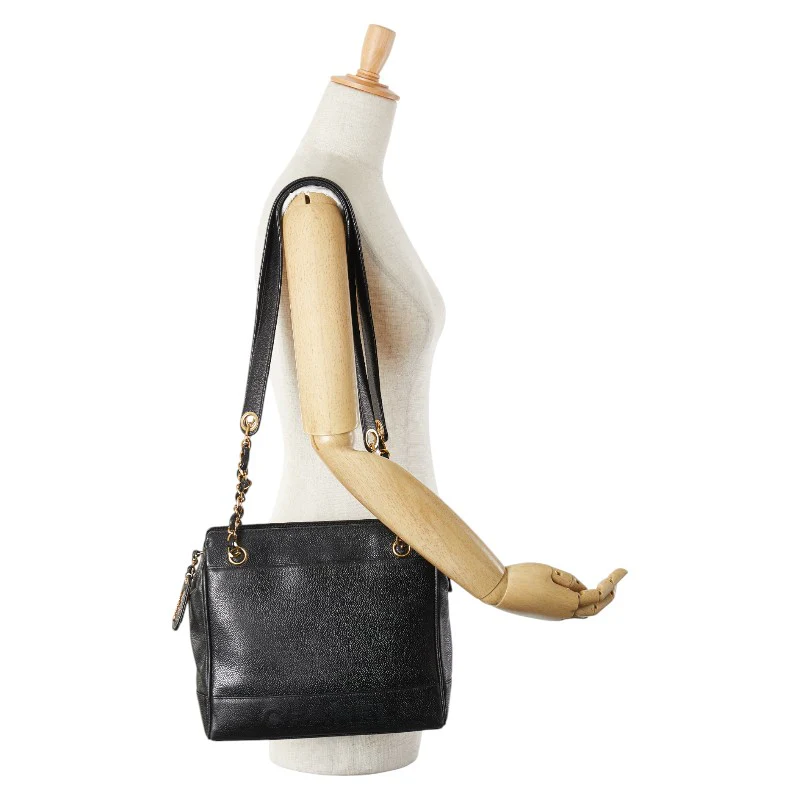 Chanel Caviar Skin Tote Bag Black