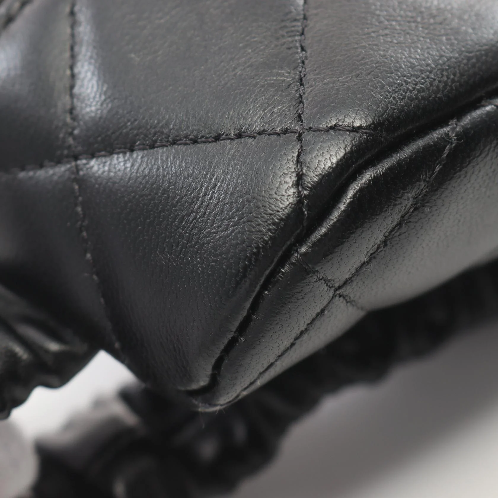 Chanel Lambskin Matelasse Mini Wrist Pouch