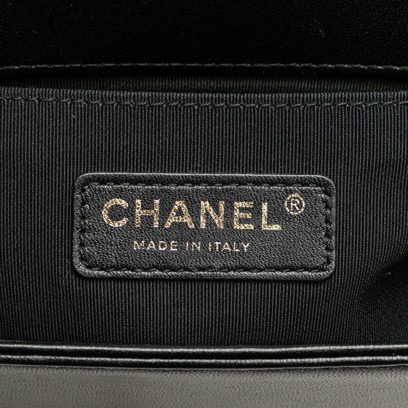 Chanel Boy 25 Lambskin Chain Shoulder Bag