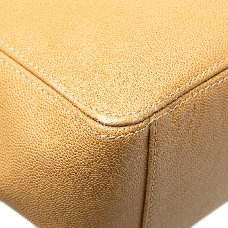 Chanel Caviar Skin Chain Tote Bag