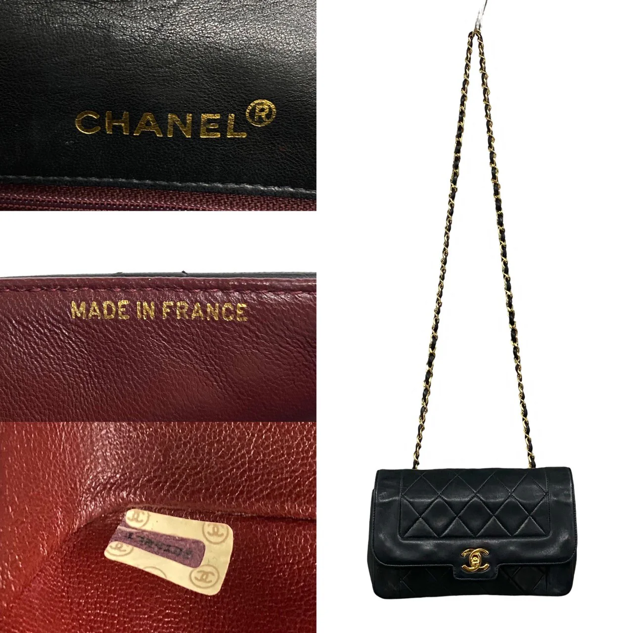 Chanel Lambskin Matelasse Coco Mark Chain Shoulder Bag