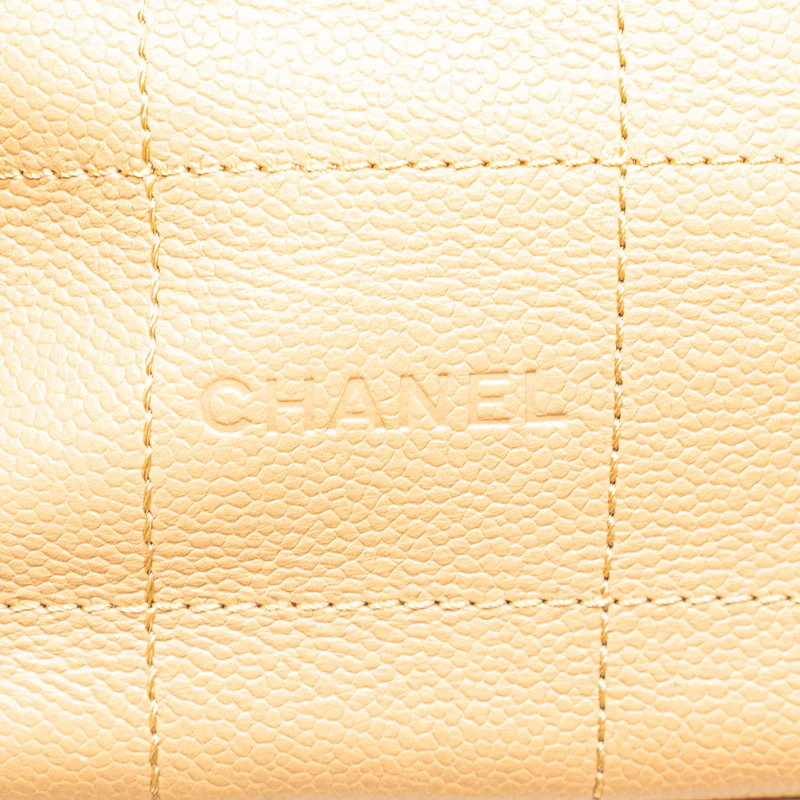 Chanel Leather Chocobar Tote Bag