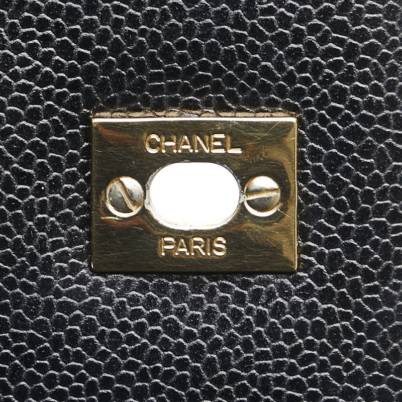 Chanel Caviar Skin Matelasse Coco Mark Handbag