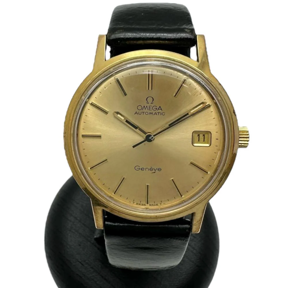 Omega Geneve Automatic Watch Gold/Black