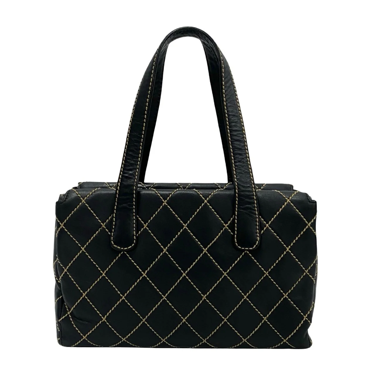 Chanel Lambskin Wild Stitch Coco Mark Handbag
