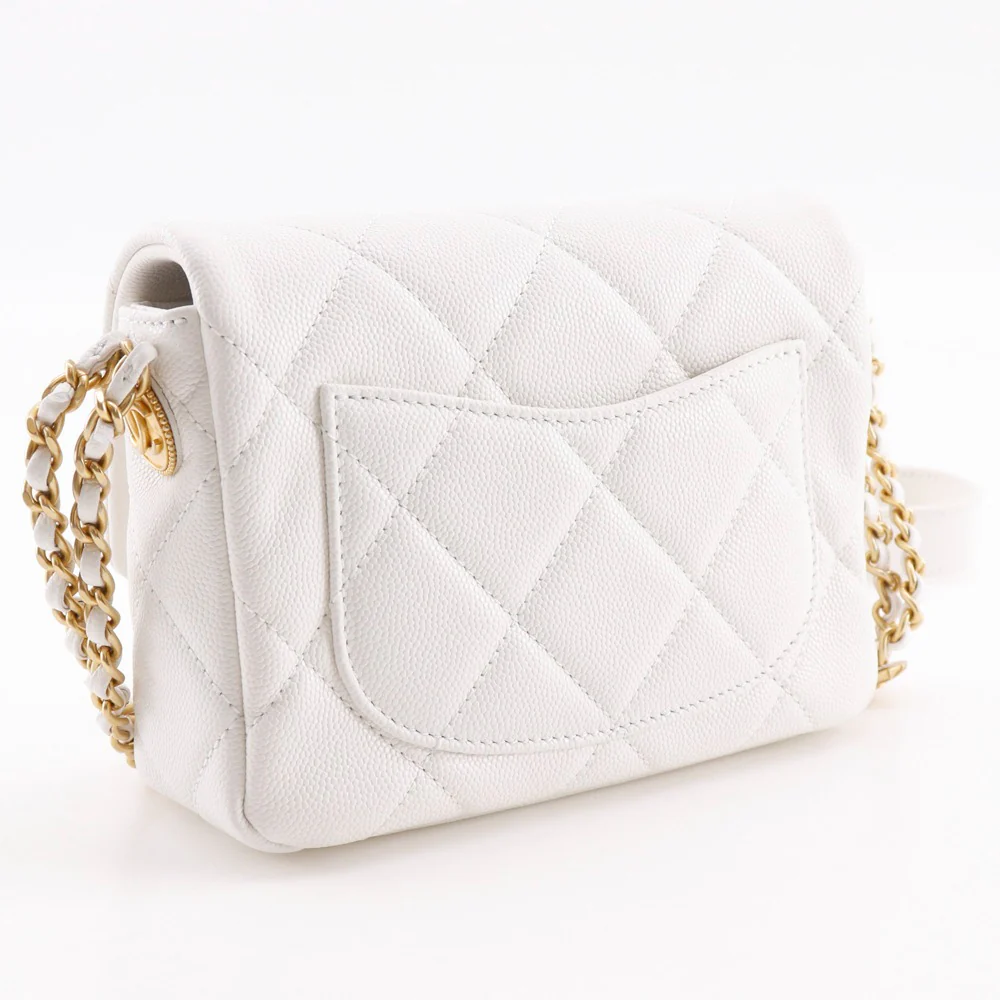 Chanel Caviar Matelasse Flap Shoulder Bag