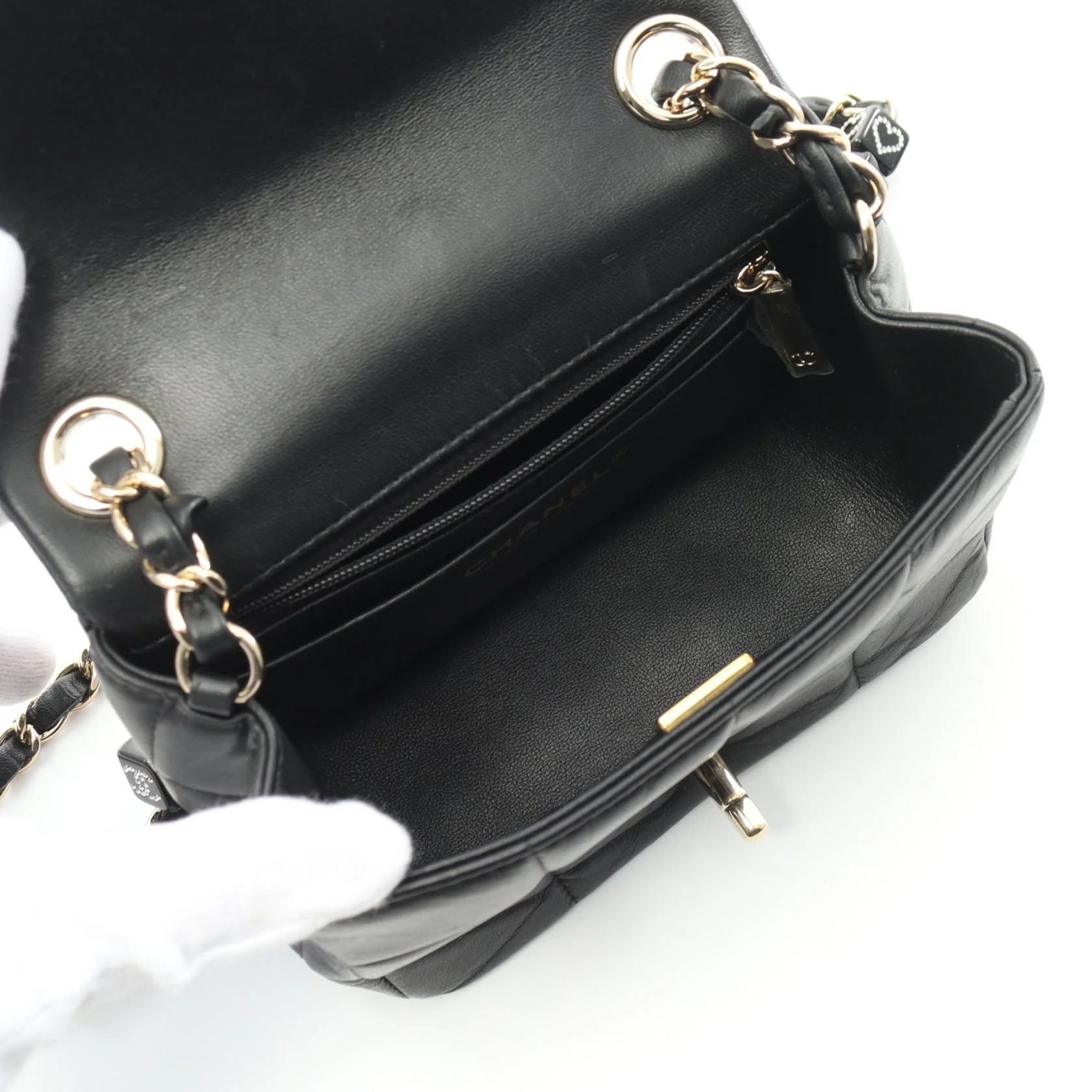 Chanel Lambskin Mini Flap Shoulder Bag