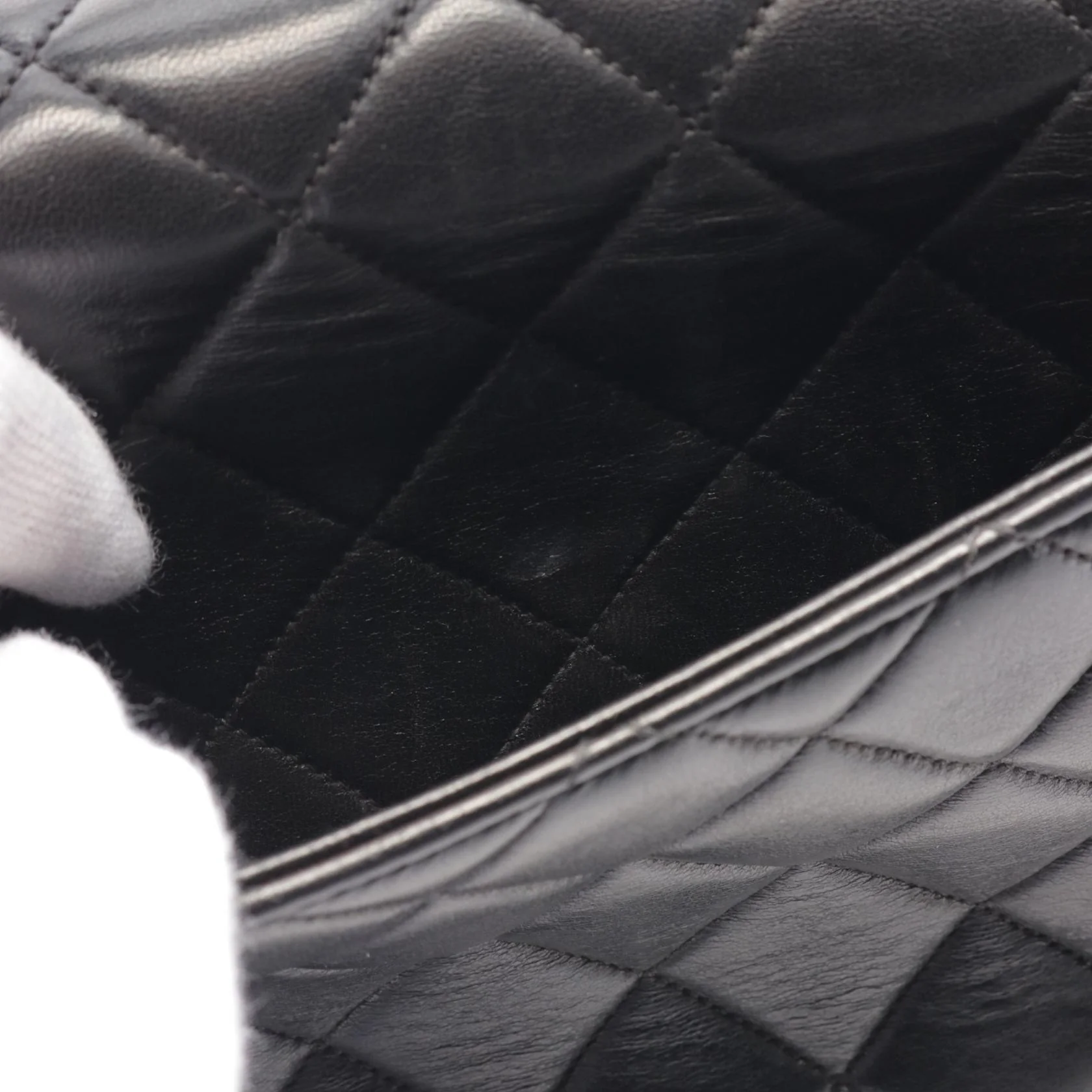 Chanel Matelasse Lambskin Handbag Black