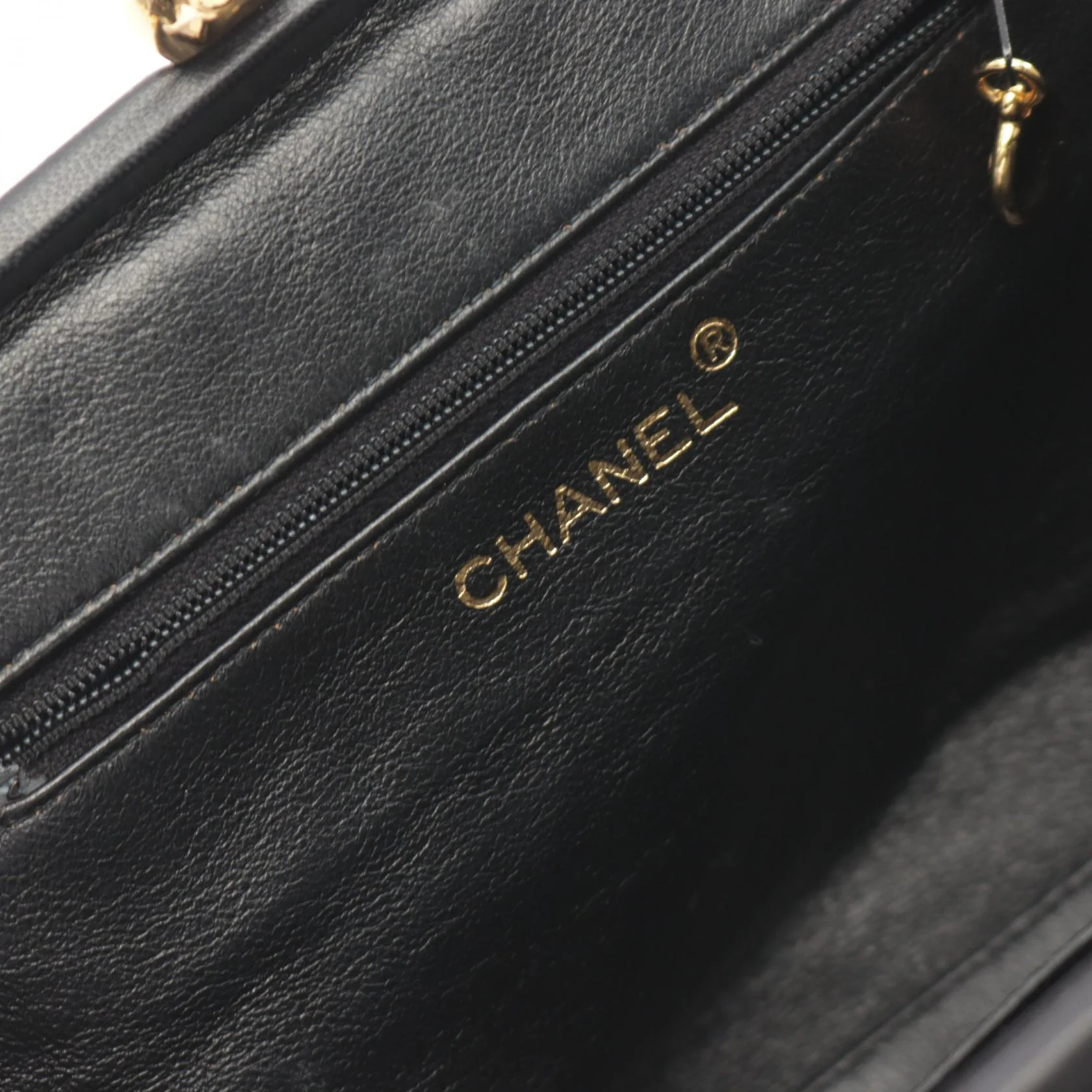 Chanel Lambskin Matelasse Handbag Black