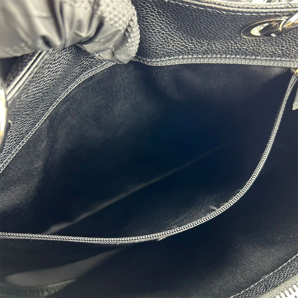 Chanel Caviar Skin Tote Bag GST Black