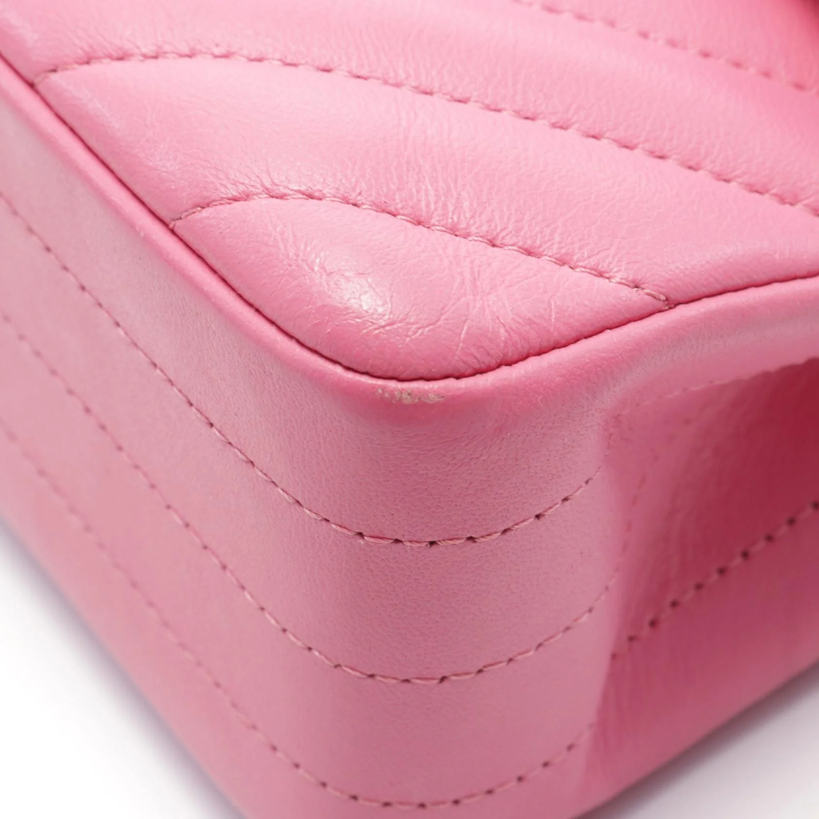 Chanel Chevron V-Stitch Lambskin Shoulder Bag