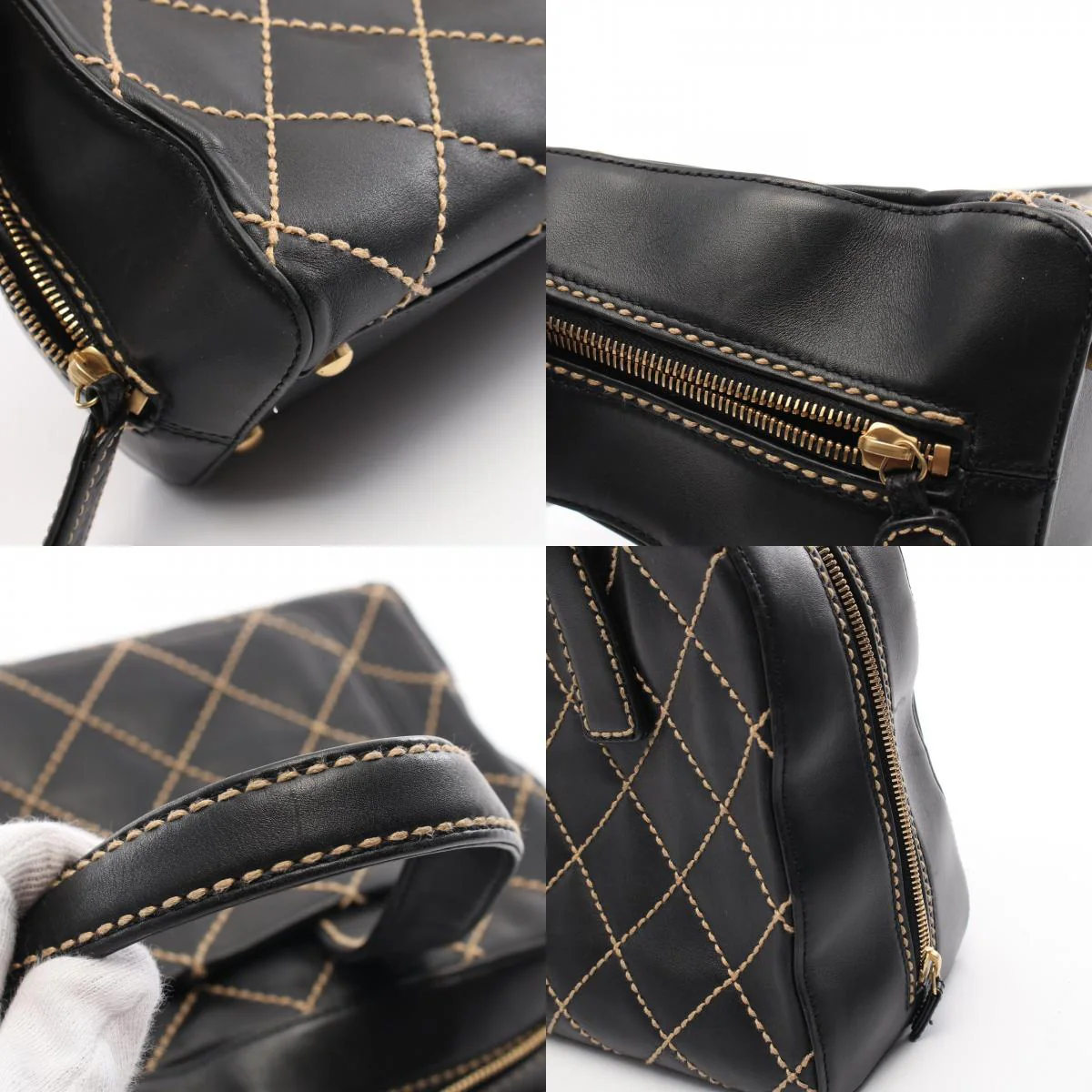 Chanel Wild Stitch Leather Handbag A18121