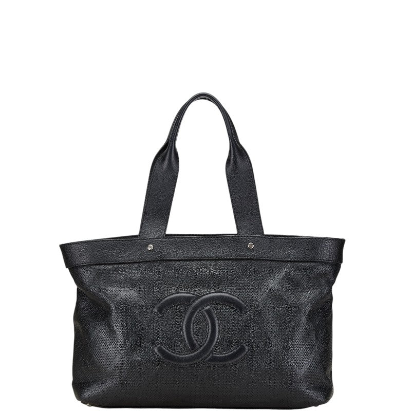 Chanel Leather Coco Mark Tote Bag A33936