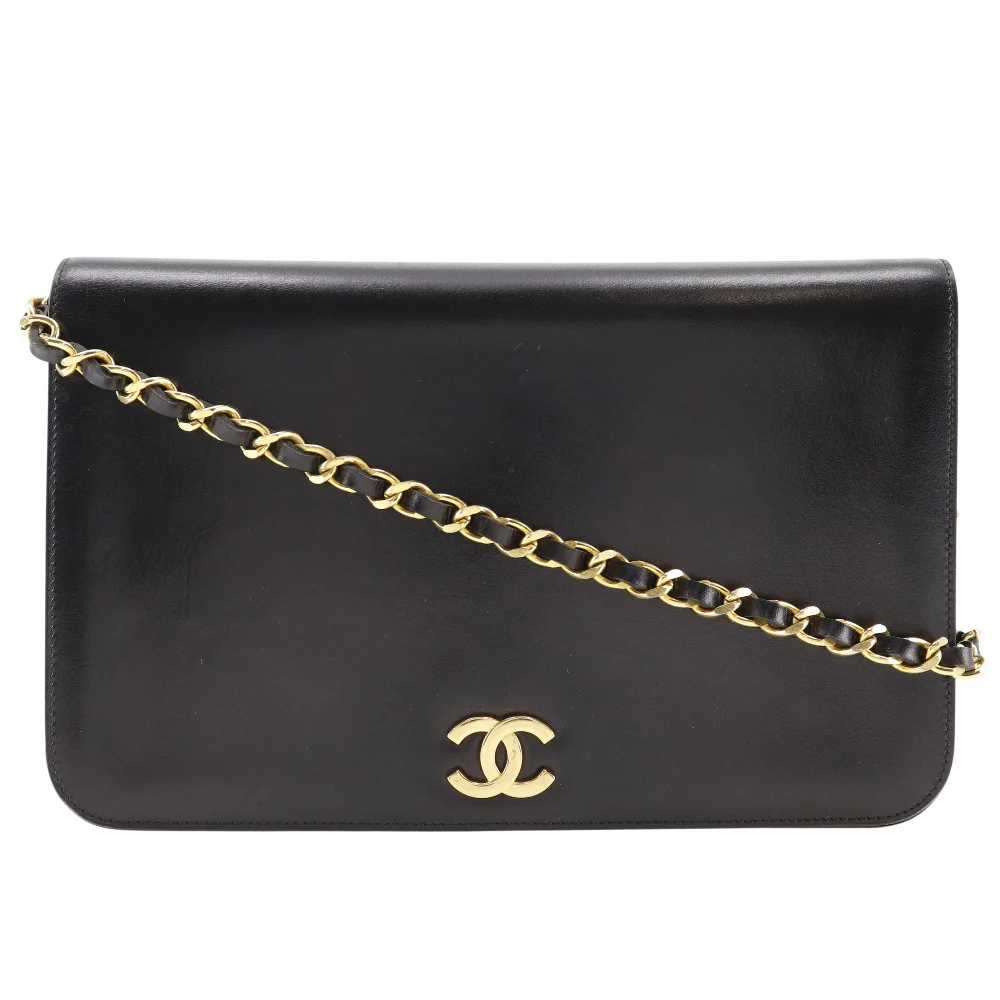 Chanel Vintage Chain Shoulder Bag Black