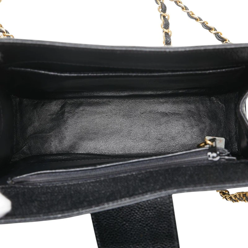 Chanel Caviar Chain Shoulder Tote Bag