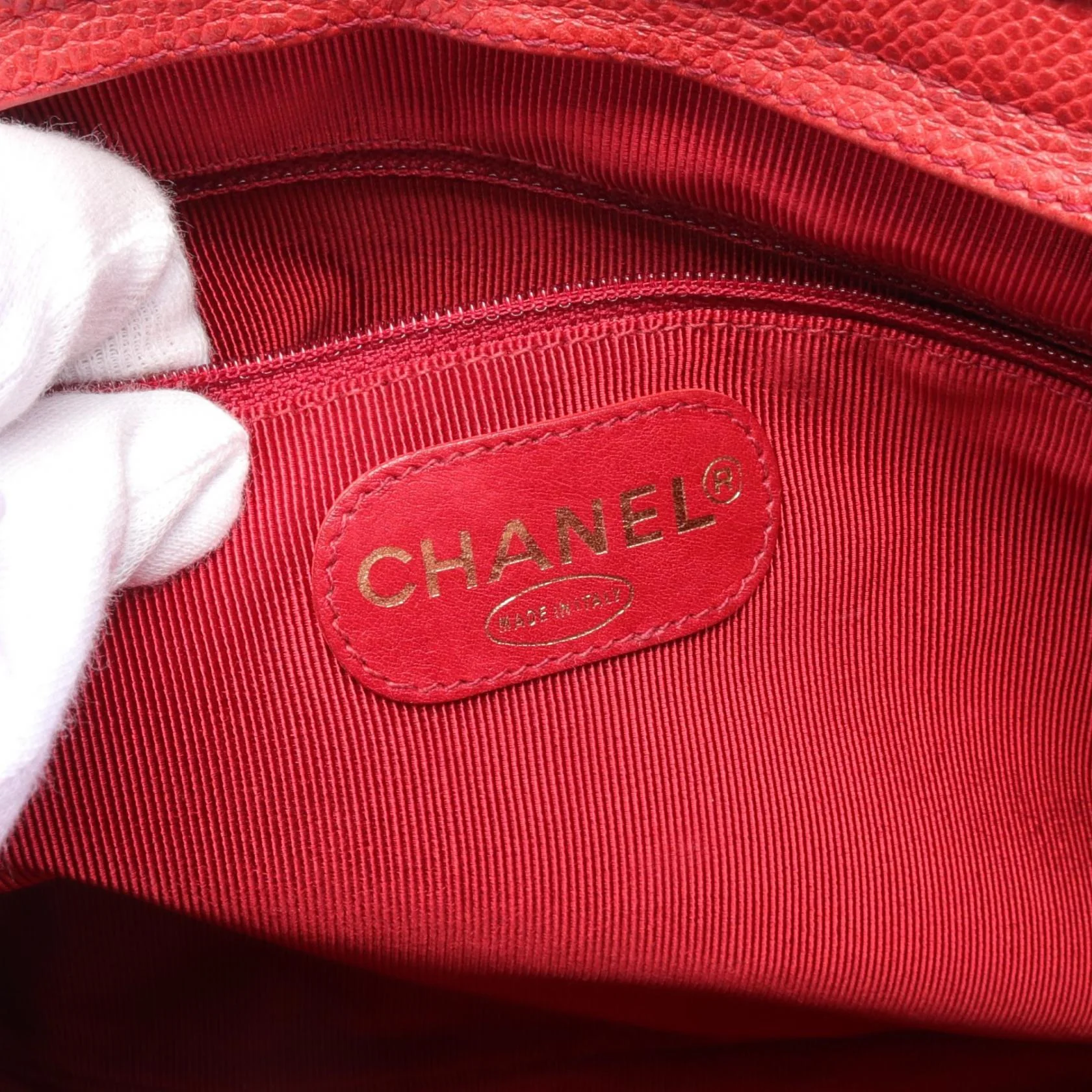 Chanel Triple Coco Mark Shoulder Bag Red