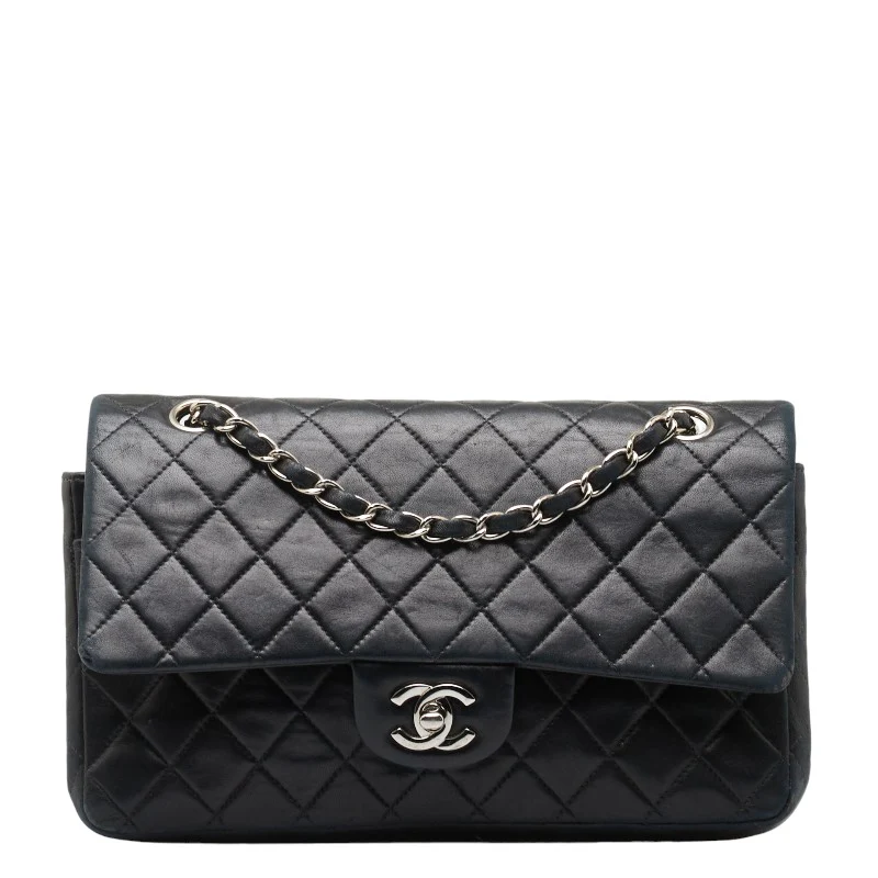 Chanel Matelasse 25 Double Flap Leather Shoulder Bag