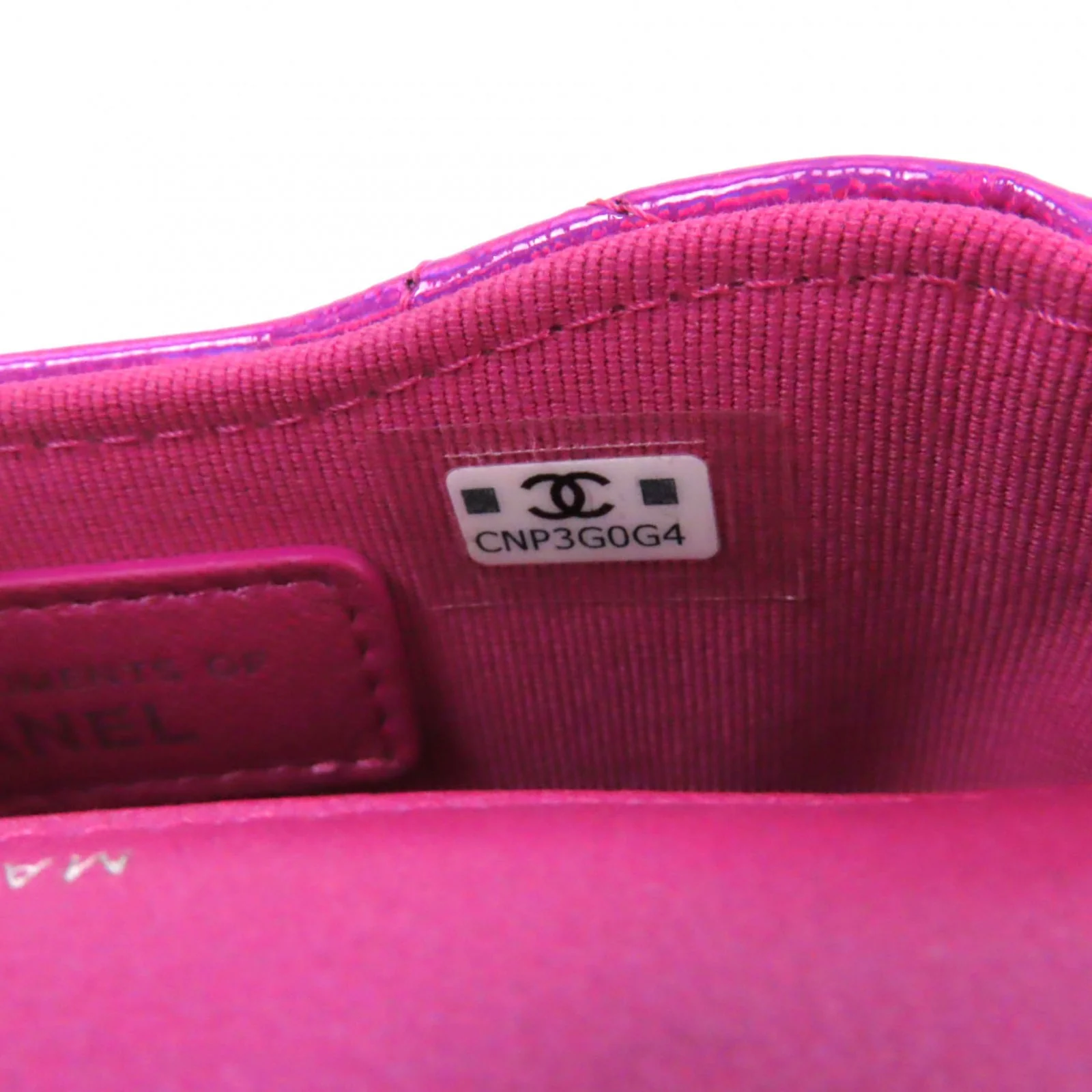 Chanel COCO Mark Matelasse Enamel Pouch