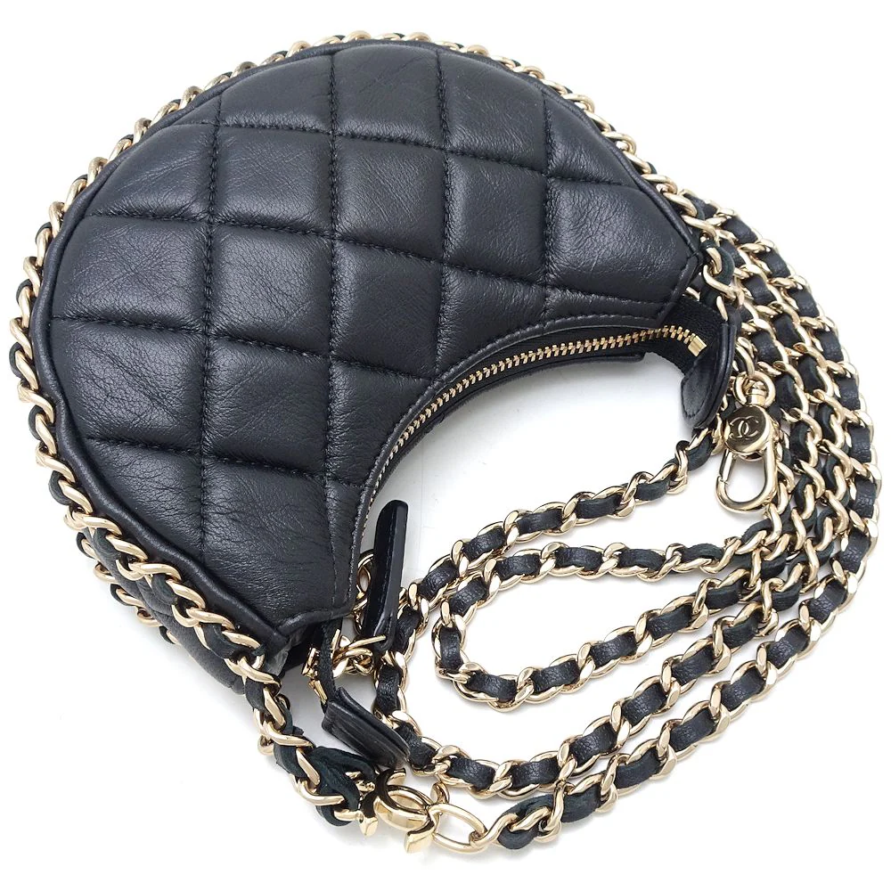 Chanel Small Hobo Shoulder Bag Black