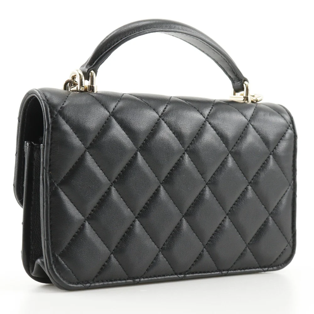 Chanel Lambskin 2WAY Mini Chain Shoulder Bag AP3226