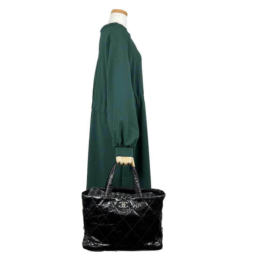 Chanel Leather Tweed Tote Bag 2way
