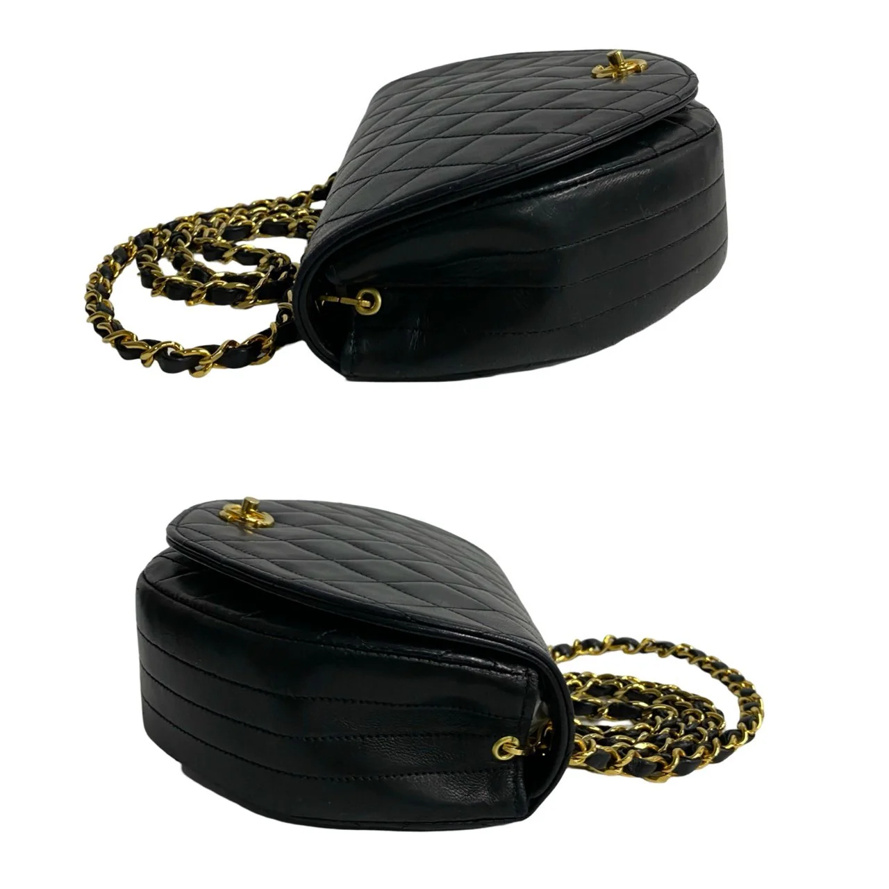 Chanel Lambskin Matelasse Coco Mark Chain Shoulder Bag