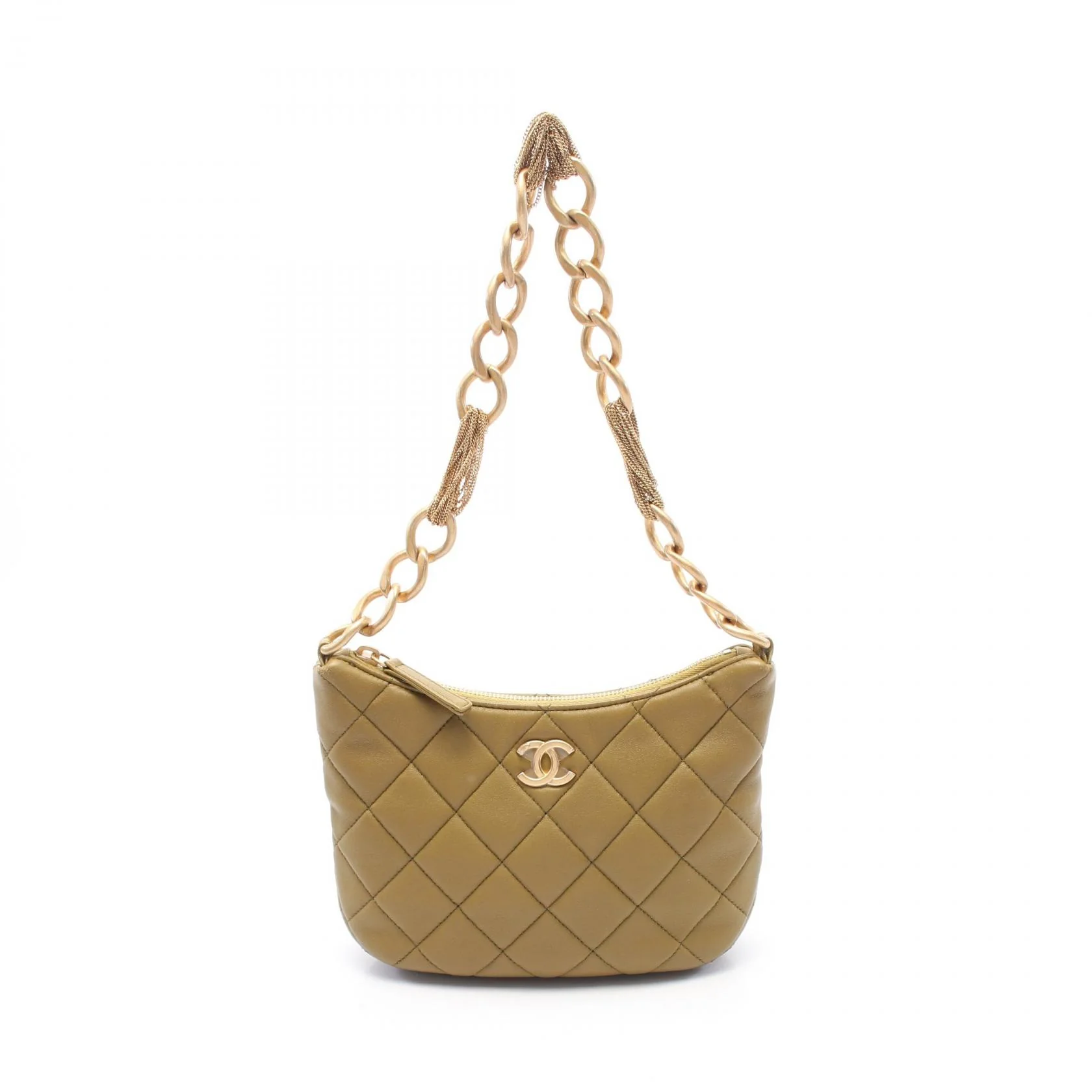 Chanel Small Hobo Leather Shoulder Bag