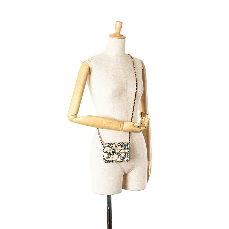 Chanel Matelasse Checker Flag Mini Chain Shoulder Bag
