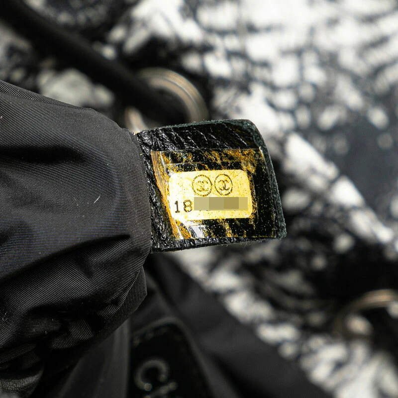 Chanel Nylon Leather Tweed Print Backpack