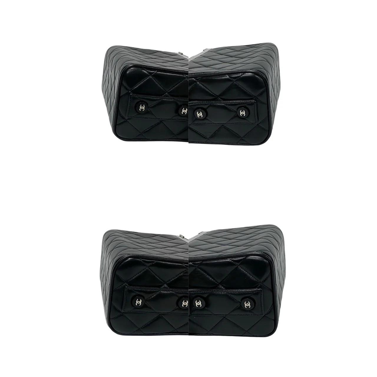 Chanel Leather Vanity Handbag Black