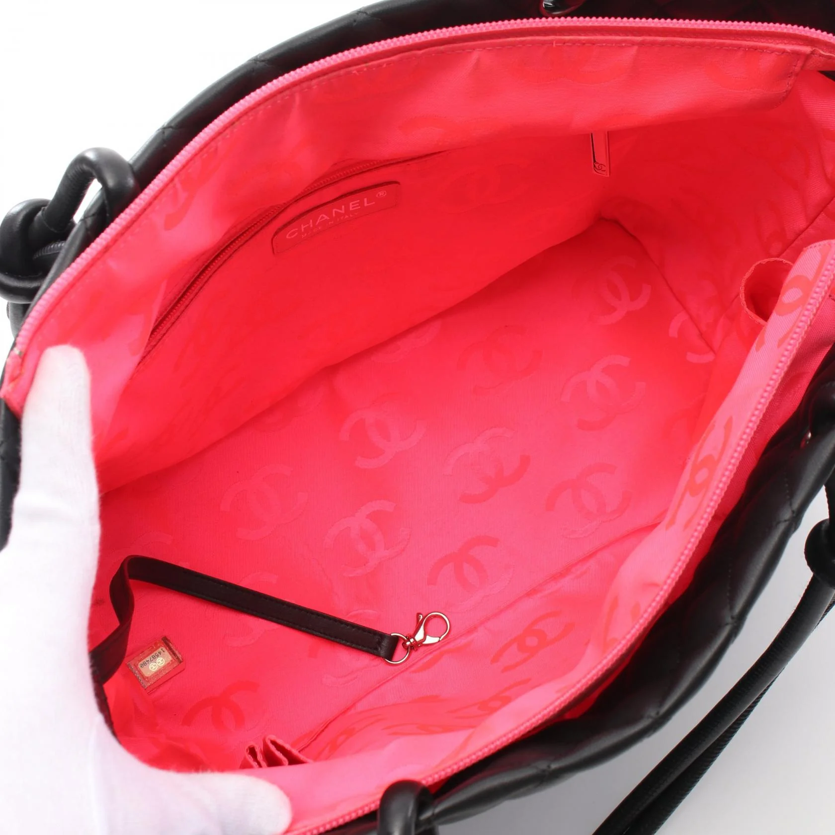 Chanel Cambon Large Tote Bag Leather Black A25169