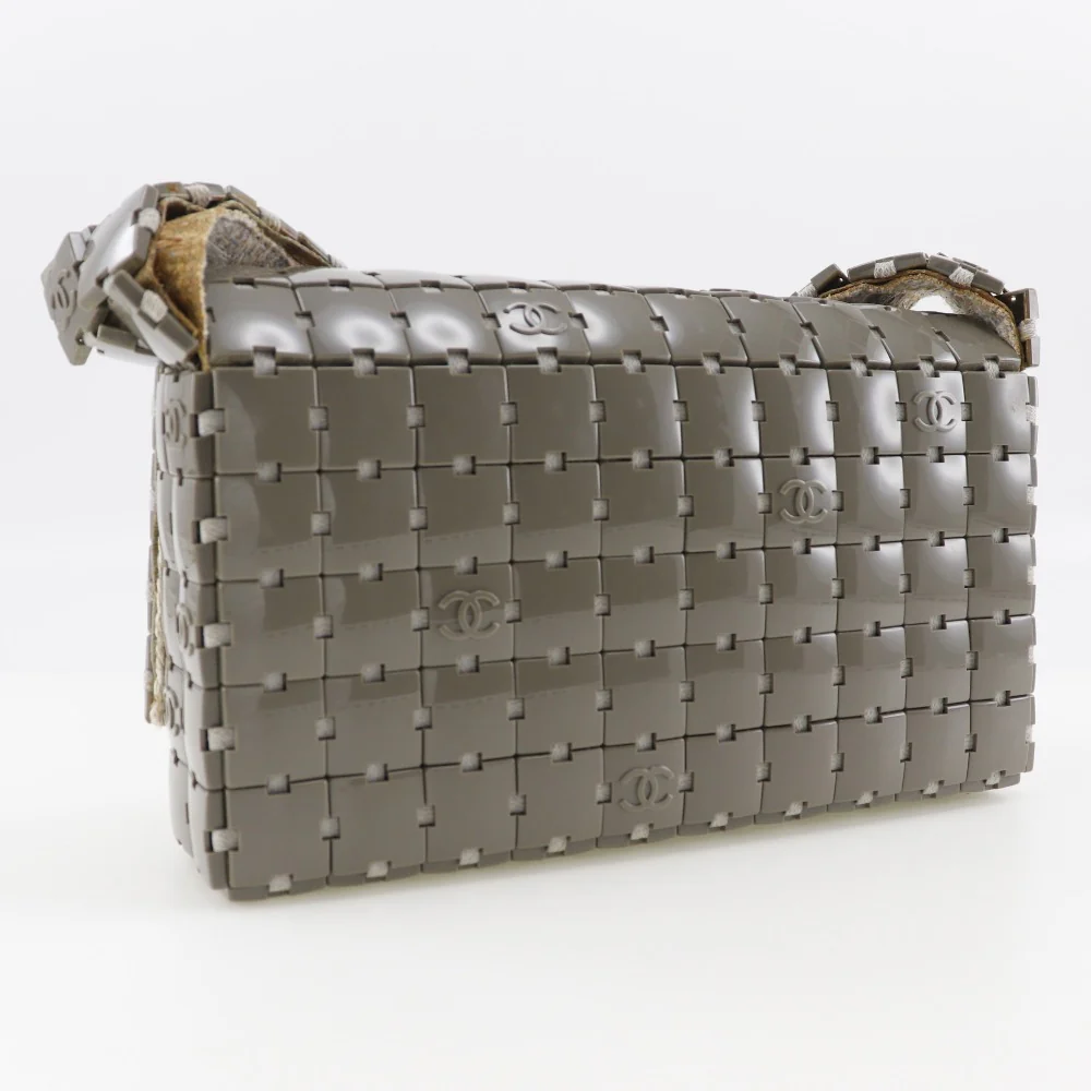 Chanel Puzzle Shoulder Bag Plastic Canvas