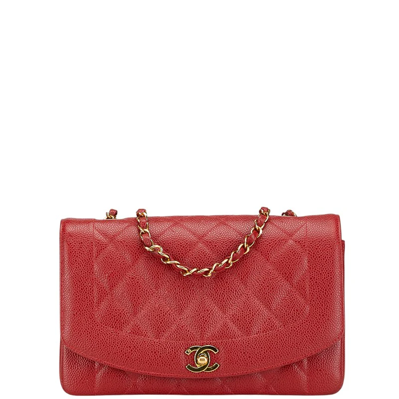 Chanel Diana 25 Caviar Chain Shoulder Bag