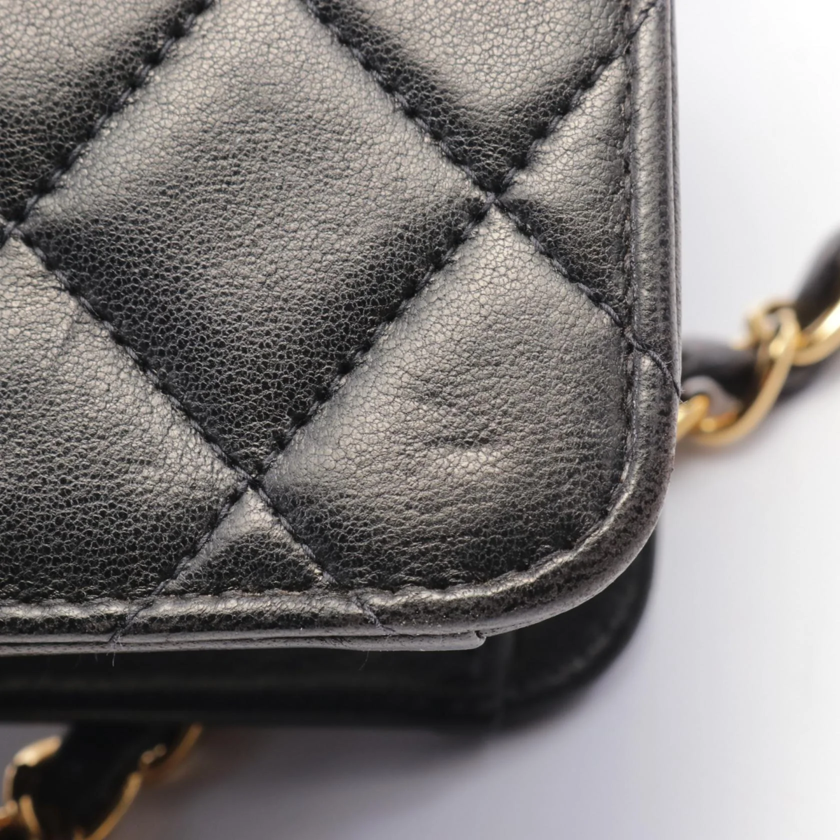 Chanel Lambskin Matelasse Flap Shoulder Bag