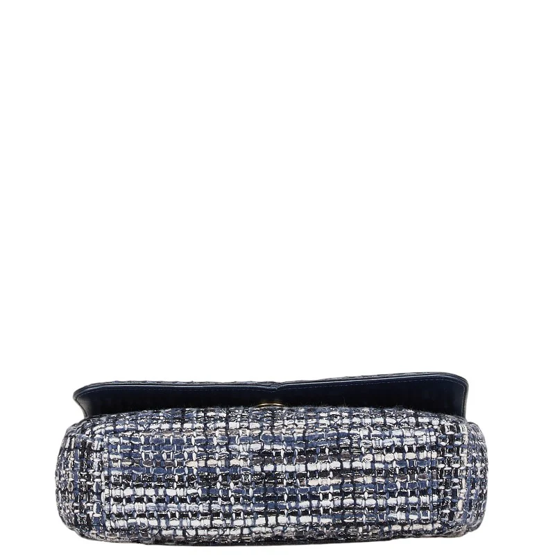 Chanel Tweed Leather CC Filigree Chain Bag