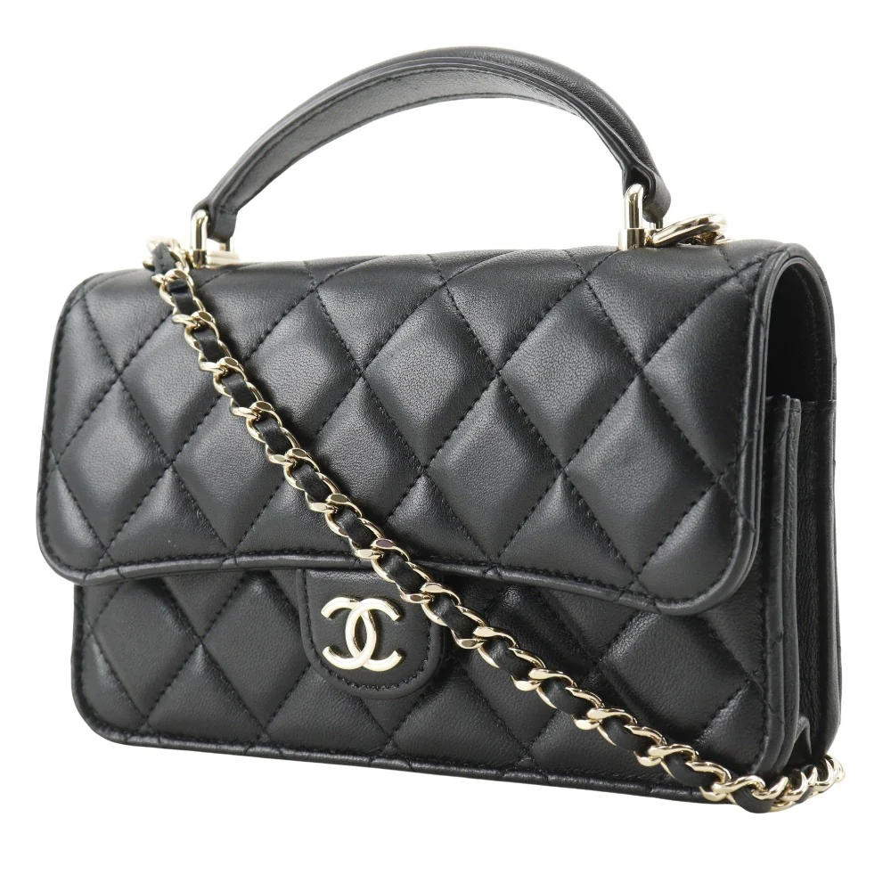 Chanel Lambskin 2WAY Mini Chain Shoulder Bag AP3226