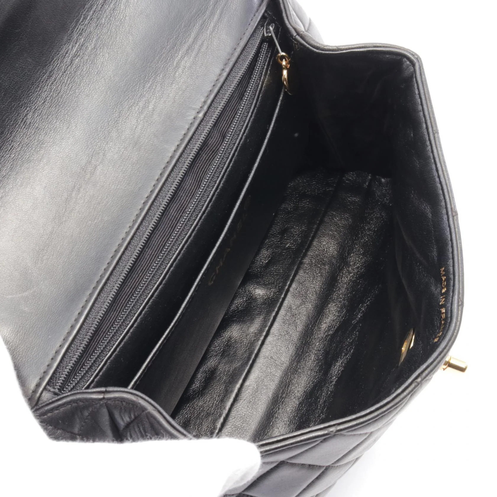 Chanel Matelasse Lambskin Handbag Black