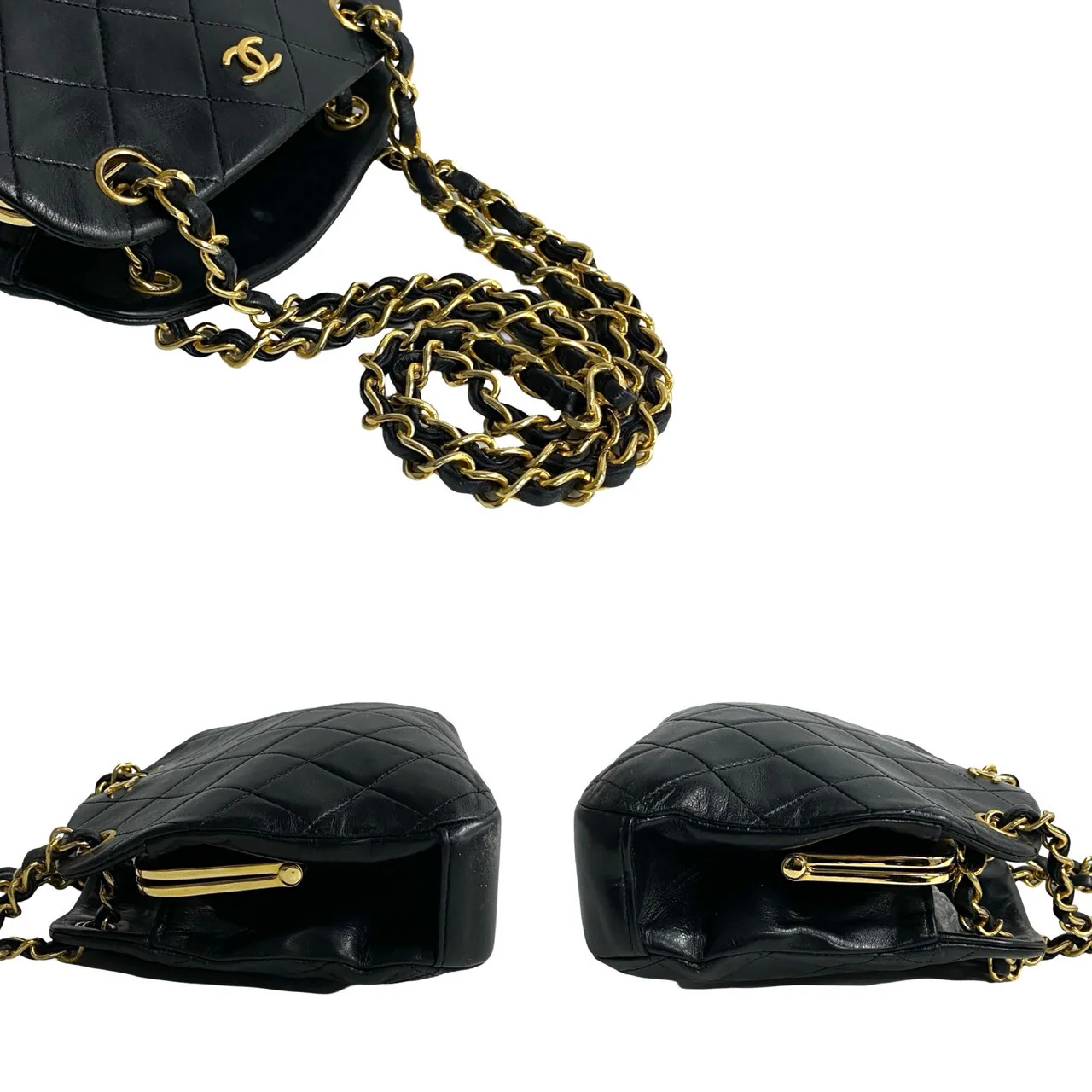 Chanel Lambskin Matelasse Chain Shoulder Bag