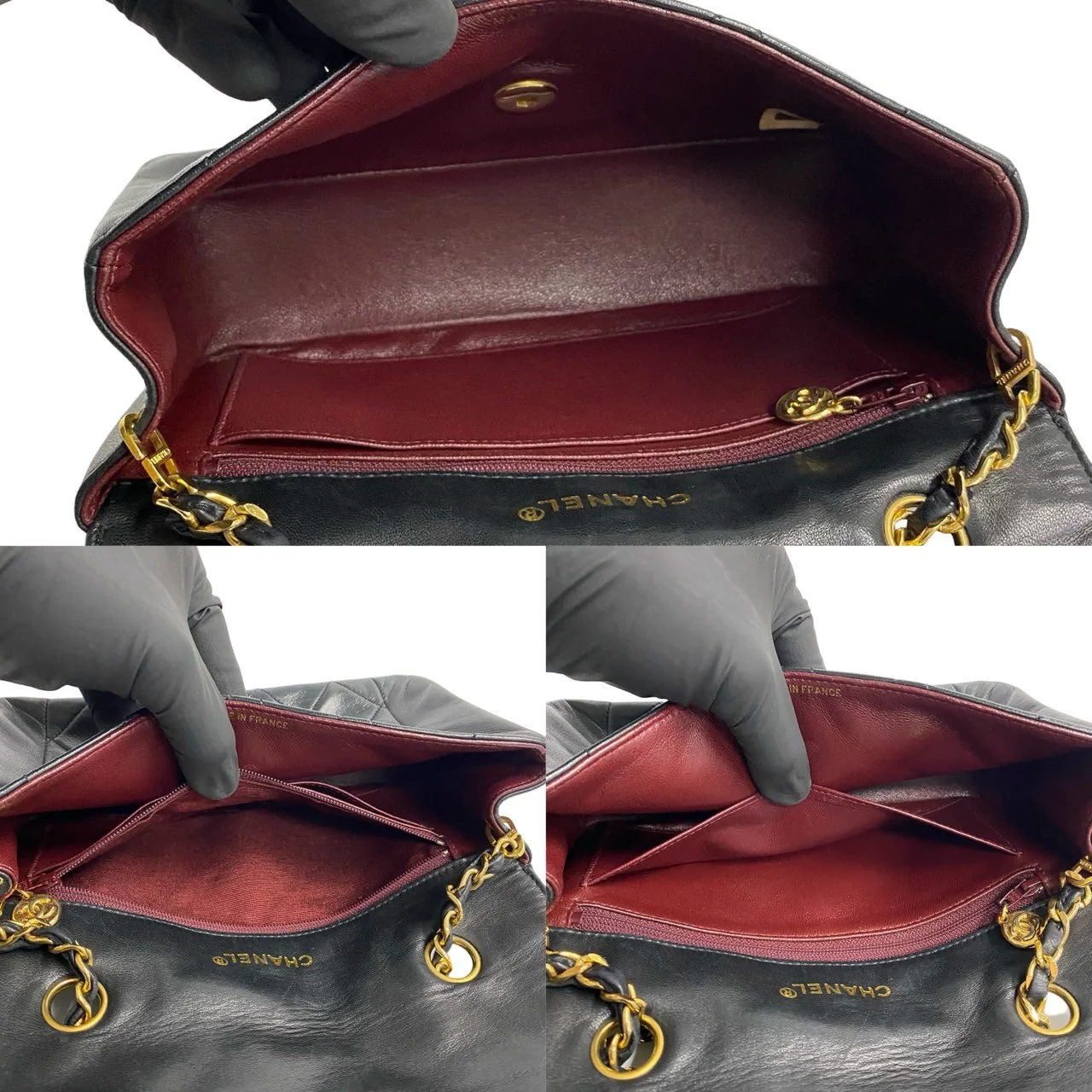 Chanel Lambskin Matelasse Coco Mark Chain Shoulder Bag