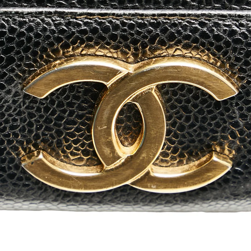Chanel Caviar Triple Coco Mark Chain Tote